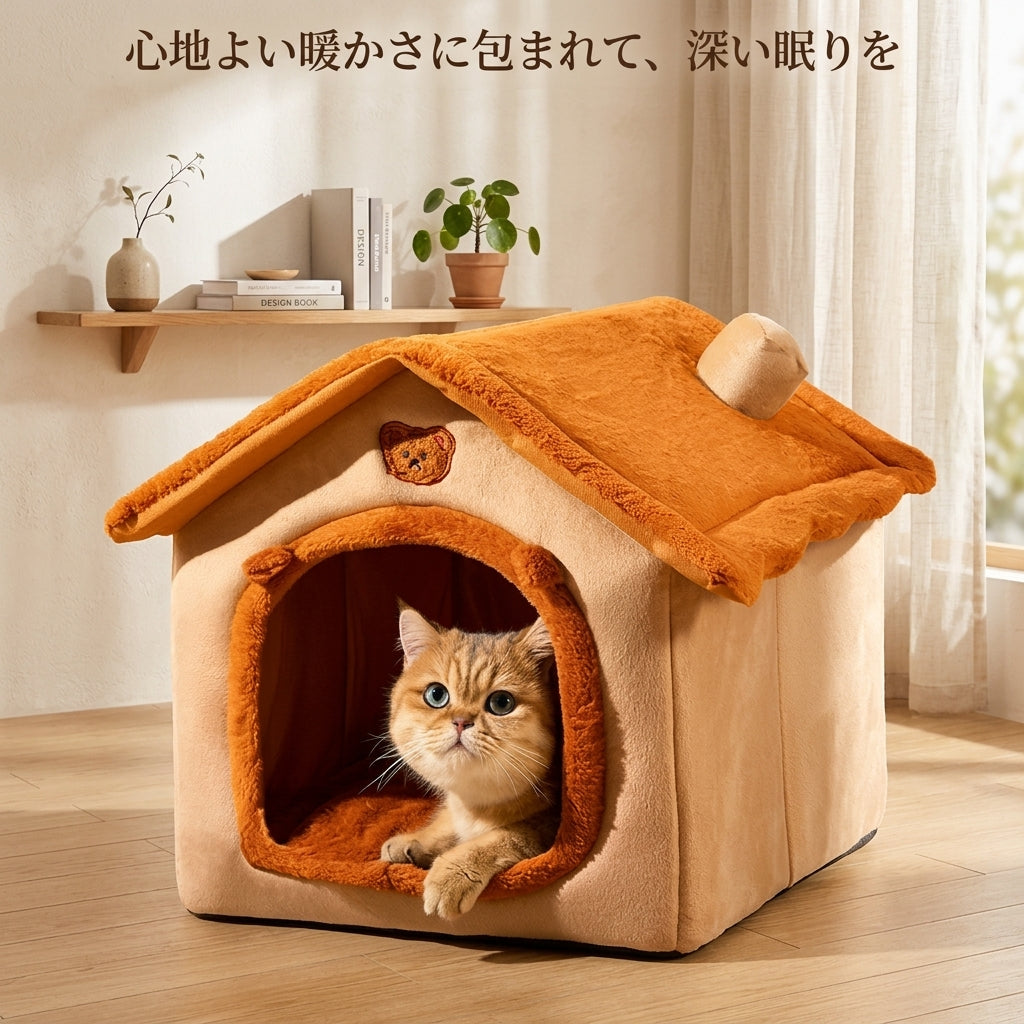 もこもこ屋根付きペットハウス（商品画像6）